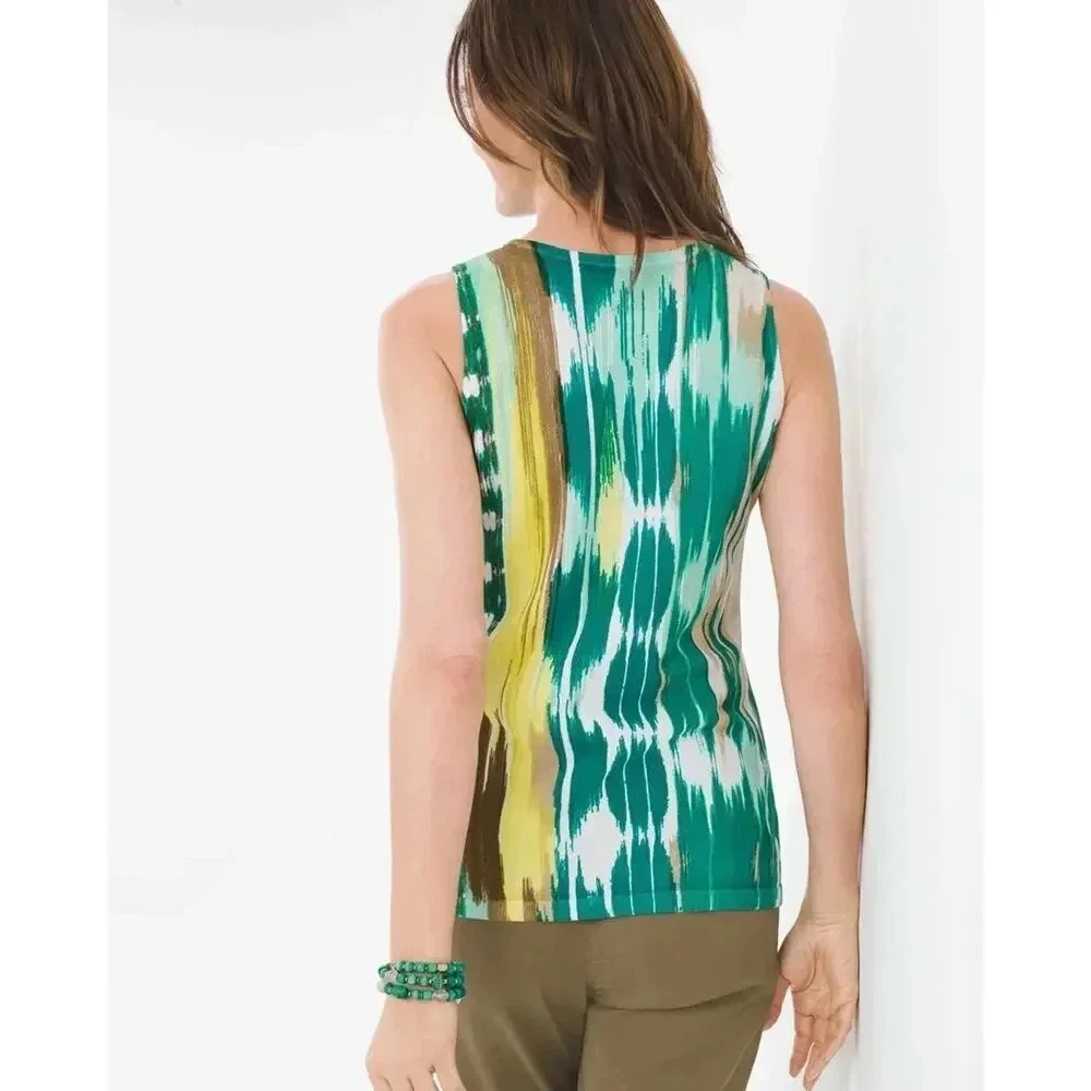 Chico’s Cool-Print Essential Tank Size 2 Large US 12 - Picture 4 of 8